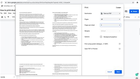 How to Print on Both Sides of the Paper in Google Docs: A Comprehensive Guide